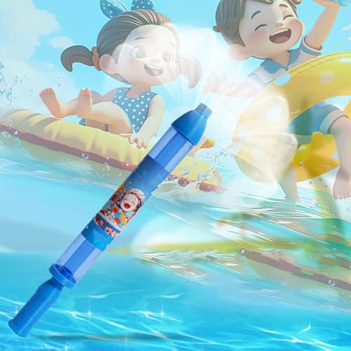 Wasserfeuerwerk-Spielzeug, Feuerwerk-Wasserpistole, Feuerwerk-Wasserpistole schießt Wasser, lustiges Feuerwerk-Effekt-Spritzwasserspielzeug für Sommerschwimmen, Strand, Gartenspiel (Blue) von FUMIOS