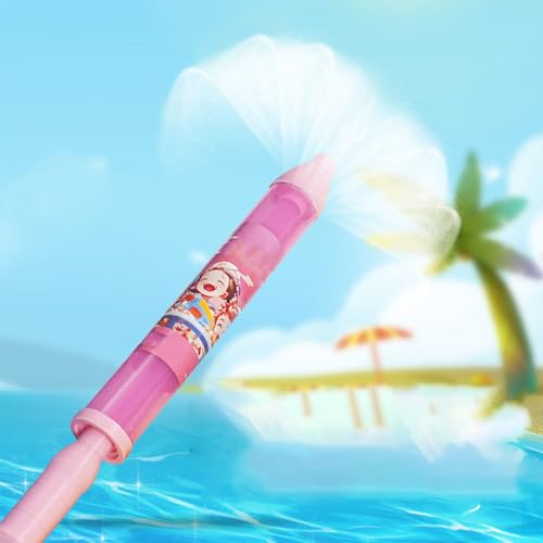 Wasserfeuerwerk-Spielzeug, Feuerwerk-Wasserpistole, Feuerwerk-Wasserpistole schießt Wasser, lustiges Feuerwerk-Effekt-Spritzwasserspielzeug für Sommerschwimmen, Strand, Gartenspiel (Pink) von FUMIOS