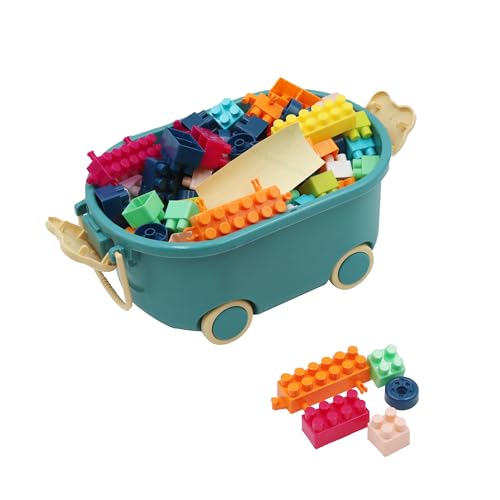 FUNFY 150-Pieces Building Block Set with Convenient Storage Box | Made of Food Grade Material | Multicolor | Endless Creative Possibilities and Easy Organization | Preschool Toys for Kids von FUNFY