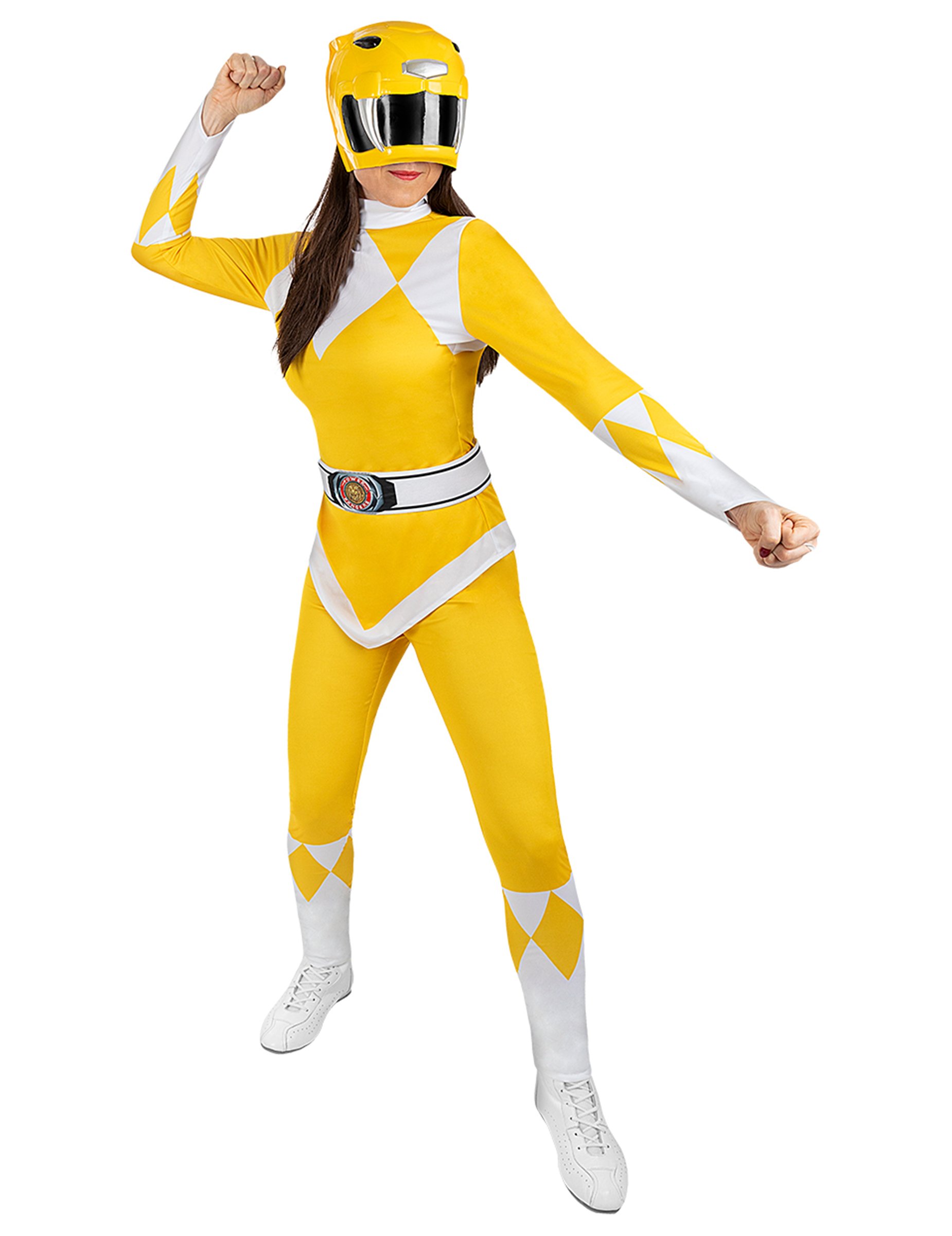 Gelber Power Ranger Erwachsene von FUNIGLOBAL