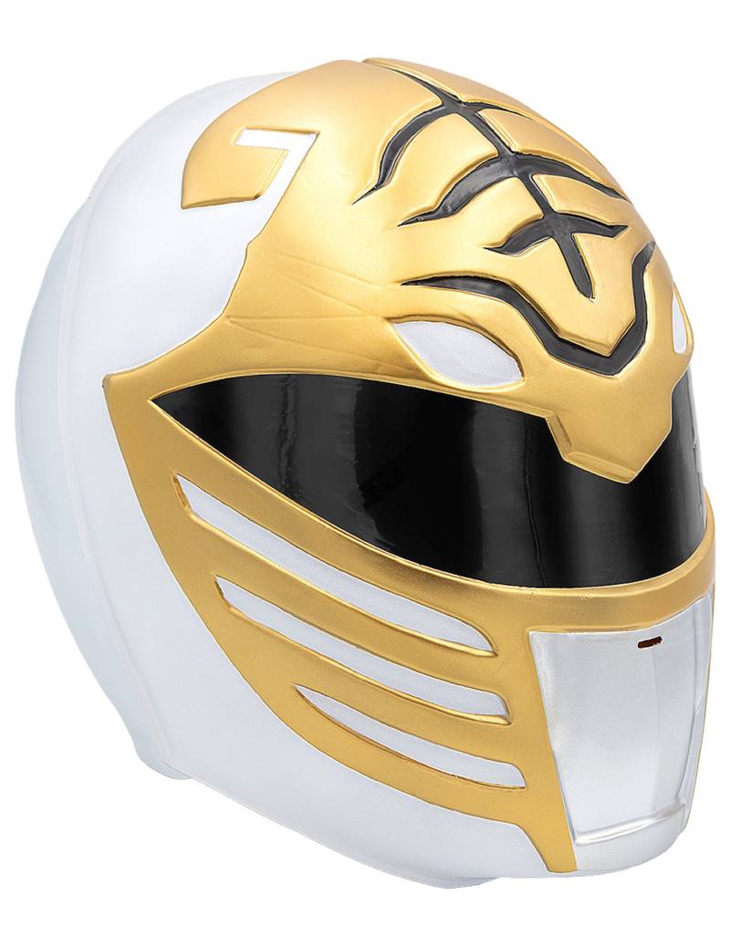 Maske Power Ranger weiss für Erwachsene von FUNIGLOBAL