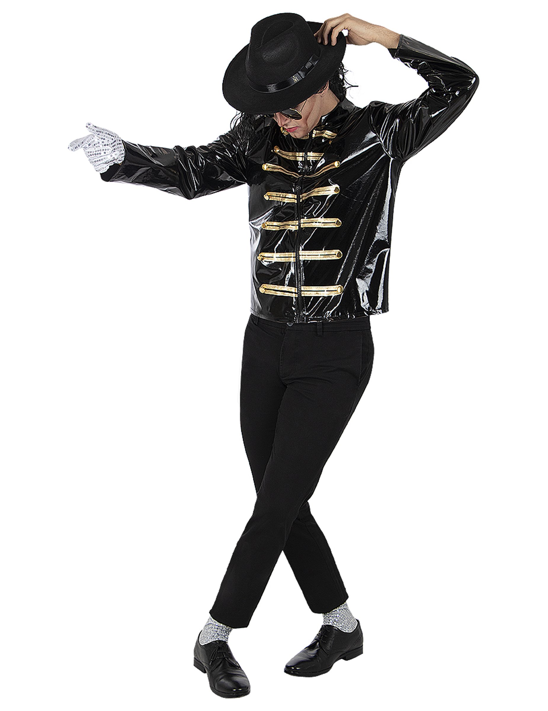 Michael Jackson Jacke schwarz von FUNIGLOBAL