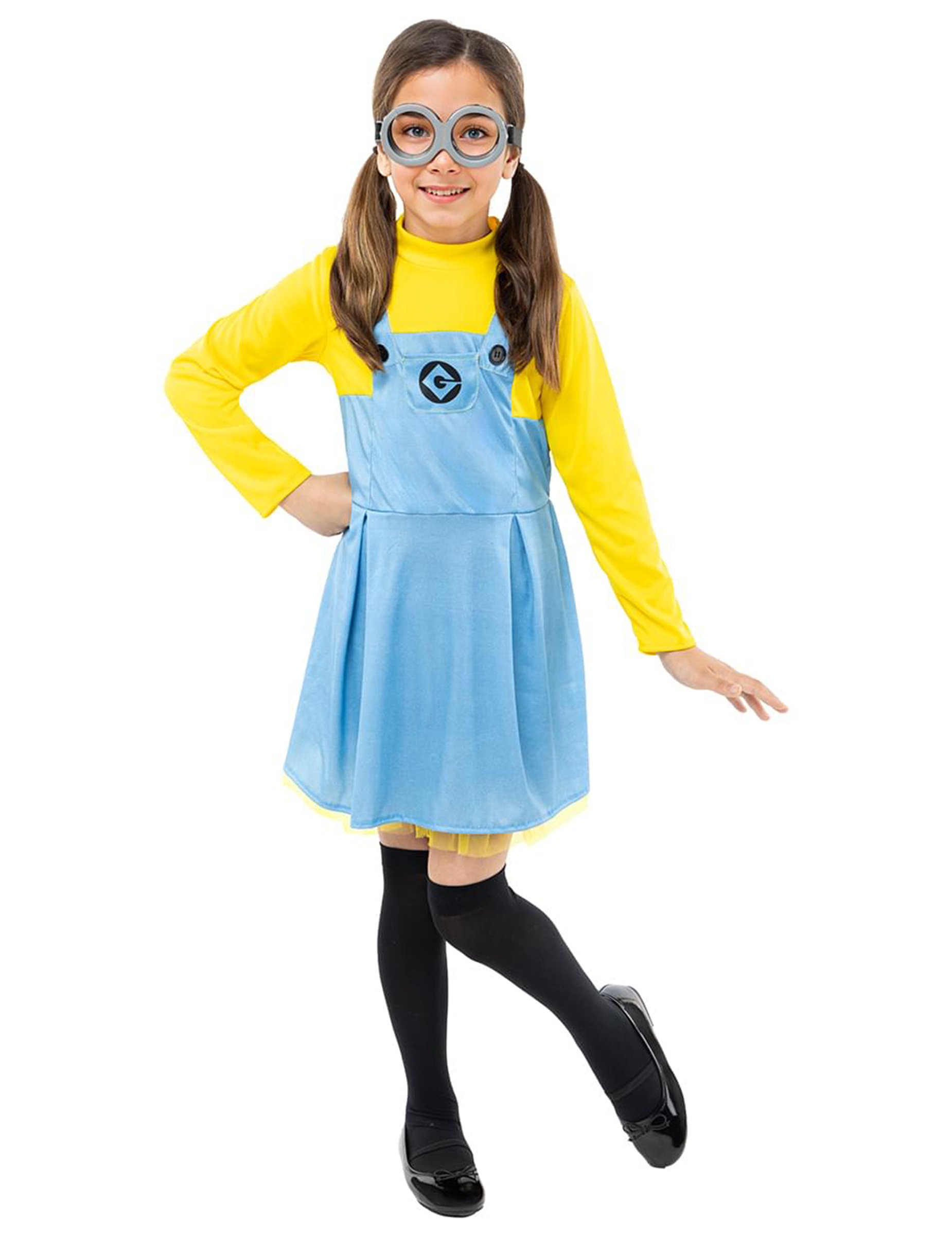 Minions Dave Kostüm für Mädchen Minions Dave Kostüm für Mädchen von FUNIGLOBAL