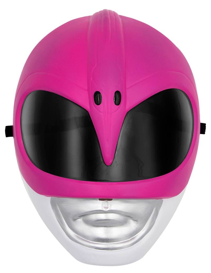 Power Ranger Maske für Kinder pink von FUNIGLOBAL