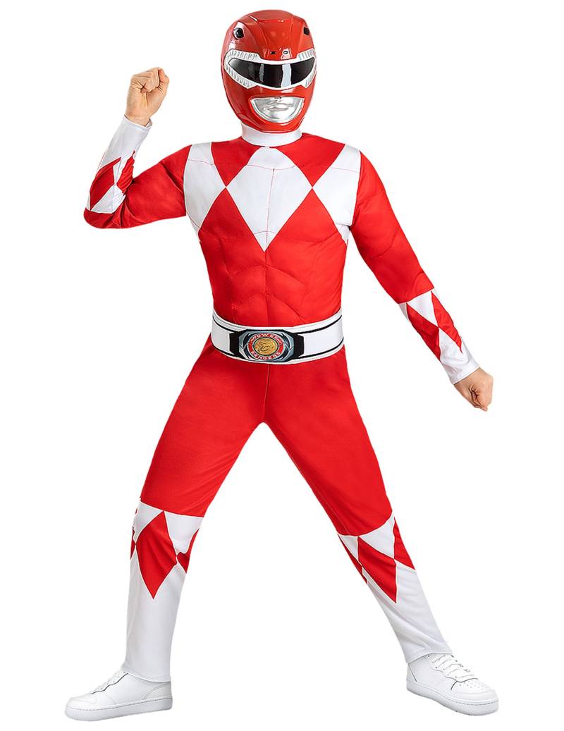 Power Rangers rot Kostüm für Kinder von FUNIGLOBAL