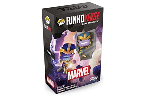 FUNKO GAMES Funkoverse: Marvel 101 1-Pack – Thanos – 7,6 cm Pop! – Leichtes Strategie-Brettspiel für Kinder und Erwachsene (ab 10 Jahren) – 2–4 Spieler – Vinyl-Figur zum Sammeln – Geschenkidee von FUNKO GAMES