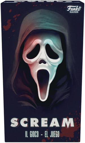 FUNKO GAMES - Scream EL JUEGO - Juego de Mesa Cooperativo - Adultos y Jugadores de 13 Años - Cooperar para ganar Todos Contra Ghost Face® - Con Aplicación - 20 Min - 3 a 8 Jugadores von FUNKO GAMES