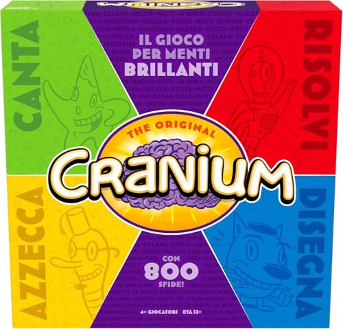 FUNKO Games - Klassisches CRANIUM - Divertent Gioco da Tavolo - Adulti e Bambini dai 12 Anni - 800 Sfide da Giocare in Famiglia o Con gli Amici - Materiale incluso - 45 minuti - 4 giocatori e più von FUNKO GAMES