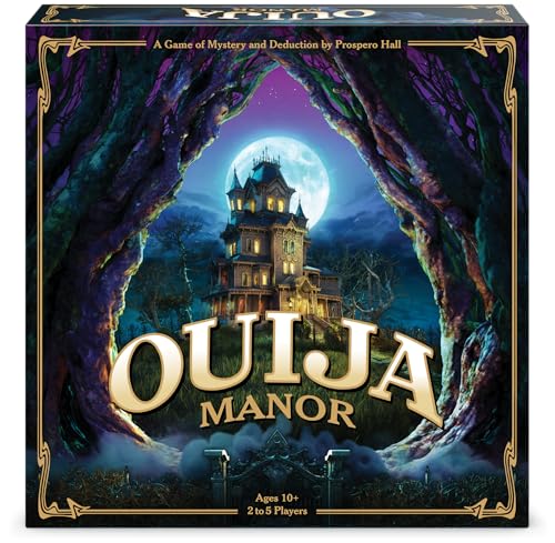 Funko Games Ouija Manor-Spiel, mit einfach zu montierendem 3D-Herrenhaus, 2–5 Spieler, ab 10 Jahren von FUNKO GAMES