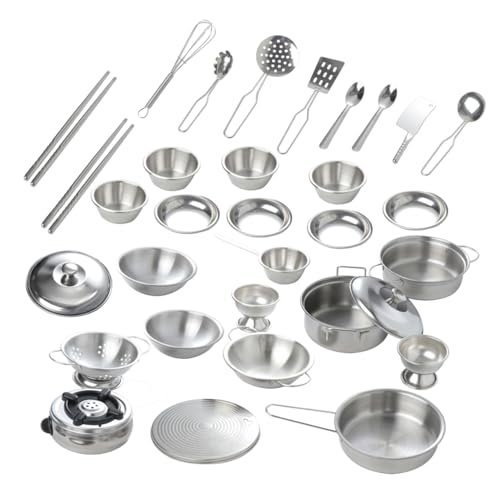 FUNNETOYU 1 Satz 32 Stück Mini-Simulation Küchenspielzeug geschirrset kinderküche Kitchen Set for Pädagogisches Kinderküchen Set Küchenspielzeug für Besteck von FUNNETOYU