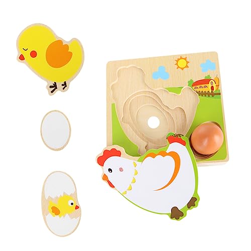 FUNNETOYU 1 Set Lernspielzeug Kinderpuzzles Kinderspielzeug Puzzles Für Kleinkinder Für Babys Kinderpuzzles Kleinkindpuzzles Kinderspielzeug Früherziehungsspielzeug Aus Holz von FUNNETOYU