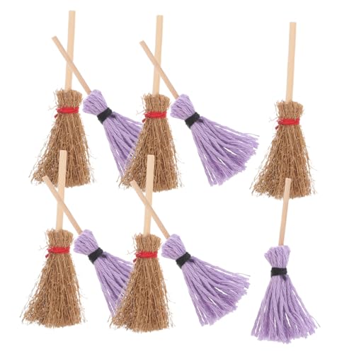 FUNNETOYU 10 Stück Miniatur Putzset Teilig mit Kleinen Strohbesen und Mopps Detailgetreue Puppenhaus Zubehör für DIY Mikro Landschaft Realistische Mini Reinigungsmodelle für Puppenhaus FUNNETOYU 10 Stück Miniatur Putzset Teilig mit Kleinen Strohbesen und Mopps Detailgetreue Puppenhaus Zubehör für DIY Mikro Landschaft Realistische Mini Reinigungsmodelle für Puppenhaus von FUNNETOYU