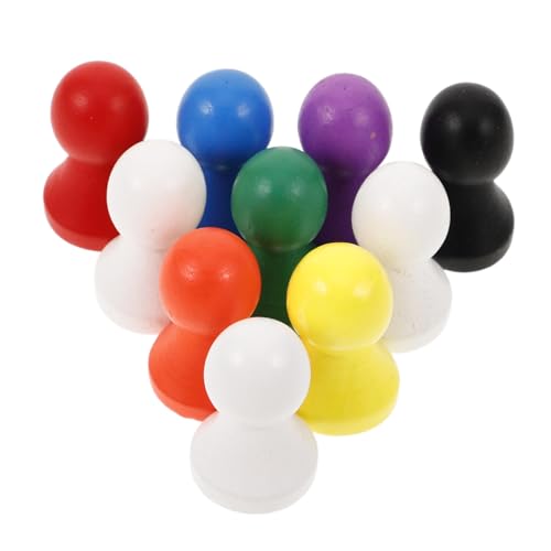 FUNNETOYU 10 Stück Teiliges Bunte Kleine Holzspielsteine Vielseitige Spielfiguren für Brettspiele Leichte Holzfiguren für Dame und Flugspiel Langlebige Spielzubehör für Unterwegs FUNNETOYU 10 Stück Teiliges Bunte Kleine Holzspielsteine Vielseitige Spielfiguren für Brettspiele Leichte Holzfiguren für Dame und Flugspiel Langlebige Spielzubehör für Unterwegs von FUNNETOYU