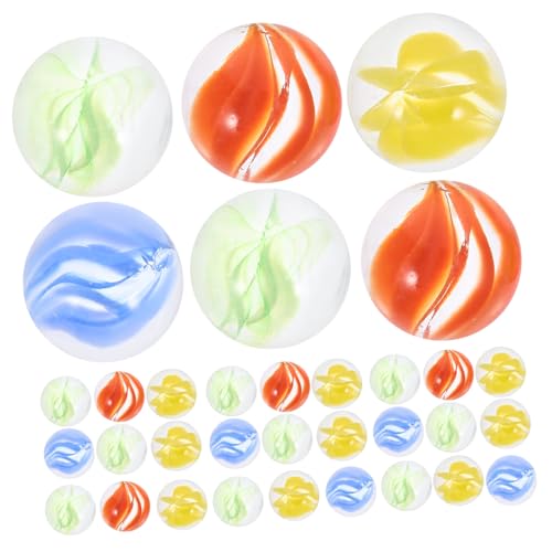 FUNNETOYU 100 Stück Bunte Glasmurmeln aus für Bastelspiele Aquarium Deko Garten Mehrfarbige Glasperlen Murmelspielzeug für DIY Dekoration FUNNETOYU 100 Stück Bunte Glasmurmeln aus für Bastelspiele Aquarium Deko Garten Mehrfarbige Glasperlen Murmelspielzeug für DIY Dekoration von FUNNETOYU