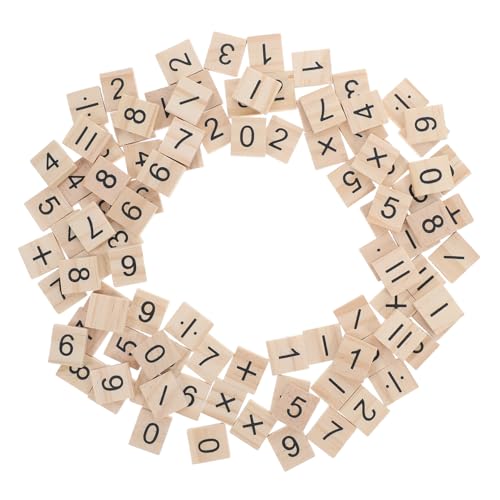 FUNNETOYU 100 Stück Holz Zahlenplättchen mit Symbolen Mini Holzwürfel für DIY Bastelprojekte Mathe Lernspielzeug Vielseitig für Frühpädagogik Dekoration und Handwerksarbeiten FUNNETOYU 100 Stück Holz Zahlenplättchen mit Symbolen Mini Holzwürfel für DIY Bastelprojekte Mathe Lernspielzeug Vielseitig für Frühpädagogik Dekoration und Handwerksarbeiten von FUNNETOYU
