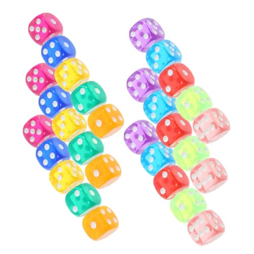 FUNNETOYU 100 Stück Teiliges Acryl Spielwürfel mit Abgerundeten Ecken Transparente Sechseitige Würfel für Brettspiele Party und Mathematik Vielseitige Würfelspielwürfel für Erwachsene FUNNETOYU 100 Stück Teiliges Acryl Spielwürfel mit Abgerundeten Ecken Transparente Sechseitige Würfel für Brettspiele Party und Mathematik Vielseitige Würfelspielwürfel für Erwachsene von FUNNETOYU