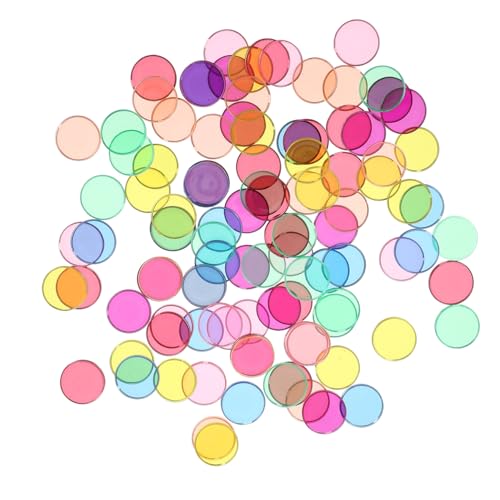 FUNNETOYU 100 Stück Teiliges Farbige Runde Lernscheiben mit Metallrand Kindersicheres Glattes Kanten Design Praktisches Mathematikspielzeug für Vorschule und Frühkindliche Bildung FUNNETOYU 100 Stück Teiliges Farbige Runde Lernscheiben mit Metallrand Kindersicheres Glattes Kanten Design Praktisches Mathematikspielzeug für Vorschule und Frühkindliche Bildung von FUNNETOYU