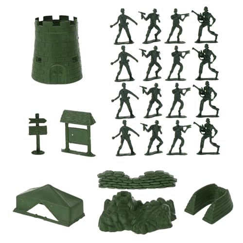 FUNNETOYU 100 Stück Teiliges Militärische Soldaten Figuren Kunststoff Modellspielzeug Armee Spielset Grün Simulation Konzentrationstraining Geschenk FUNNETOYU 100 Stück Teiliges Militärische Soldaten Figuren Kunststoff Modellspielzeug Armee Spielset Grün Simulation Konzentrationstraining Geschenk von FUNNETOYU
