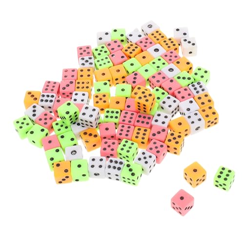 FUNNETOYU 100 Stück Teiliges Miniatur Würfel Set Bunte Sechsseitige Würfel mit Quadratischen Ecken Leichte Farbige Spielwürfel für Brettspiele Matheunterricht und Bastelprojekte Tragbar und FUNNETOYU 100 Stück Teiliges Miniatur Würfel Set Bunte Sechsseitige Würfel mit Quadratischen Ecken Leichte Farbige Spielwürfel für Brettspiele Matheunterricht und Bastelprojekte Tragbar und von FUNNETOYU