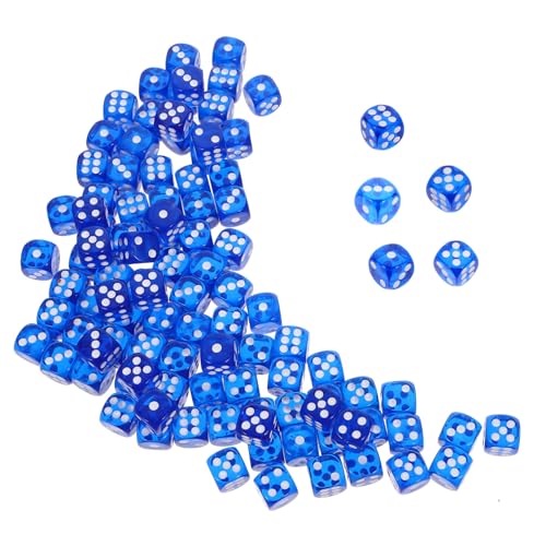 FUNNETOYU 100 Stück Teiliges Seitiges Acryl Spielwürfel Farbig Transparent Vielseitig für Brettspiele Party Zubehör und Lernspiele Geeignet FUNNETOYU 100 Stück Teiliges Seitiges Acryl Spielwürfel Farbig Transparent Vielseitig für Brettspiele Party Zubehör und Lernspiele Geeignet von FUNNETOYU