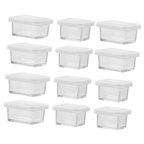 FUNNETOYU 12 Sätze Teiliges Miniatur Puppenhaus Zubehör Transparente Mini Lebensmittel Aufbewahrungsboxen mit Schaufel Realistische Kleine Küchenbehälter für Kreative Puppenhaus Dekoration FUNNETOYU 12 Sätze Teiliges Miniatur Puppenhaus Zubehör Transparente Mini Lebensmittel Aufbewahrungsboxen mit Schaufel Realistische Kleine Küchenbehälter für Kreative Puppenhaus Dekoration von FUNNETOYU