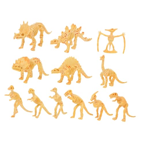 FUNNETOYU 12 Stück Teiliges Dinosaurier Modell aus Realistische Mini Skelettfiguren für Fördert Kreativität und Lernspiel Pädagogisches für Jungen und Mädchen als und Dekoration FUNNETOYU 12 Stück Teiliges Dinosaurier Modell aus Realistische Mini Skelettfiguren für Fördert Kreativität und Lernspiel Pädagogisches für Jungen und Mädchen als und Dekoration von FUNNETOYU