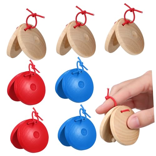 FUNNETOYU 12 Stück Teiliges Holz kastagnetten Bunte Finger kastagnetten Laute Percussion spielzeuge Koordination und Musikalischer Frühbildung für Kleinkinder und Musikunterricht FUNNETOYU 12 Stück Teiliges Holz kastagnetten Bunte Finger kastagnetten Laute Percussion spielzeuge Koordination und Musikalischer Frühbildung für Kleinkinder und Musikunterricht von FUNNETOYU