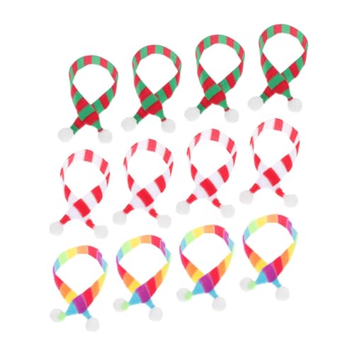FUNNETOYU 12 Stück Teiliges Mini schal Puppenhaus Zubehör aus Bunte Kleine Strickschals für Weihnachtsbaumkragen und Partydeko Flexible Mini schals als Puppenzubehör und Wiederverwendbar FUNNETOYU 12 Stück Teiliges Mini schal Puppenhaus Zubehör aus Bunte Kleine Strickschals für Weihnachtsbaumkragen und Partydeko Flexible Mini schals als Puppenzubehör und Wiederverwendbar von FUNNETOYU