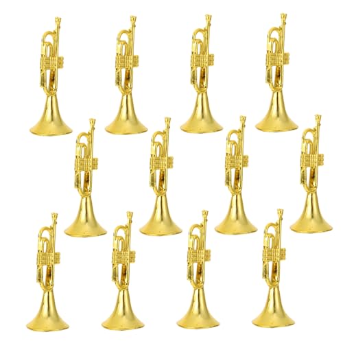 FUNNETOYU 12 Stück Teiliges Miniatur Musikinstrument Weihnachtsbaumschmuck DIY Zubehör Weihnachtskranz Anhänger Trompete Violine Trommel Modell Deko für Festliche Bastelprojekte und FUNNETOYU 12 Stück Teiliges Miniatur Musikinstrument Weihnachtsbaumschmuck DIY Zubehör Weihnachtskranz Anhänger Trompete Violine Trommel Modell Deko für Festliche Bastelprojekte und von FUNNETOYU