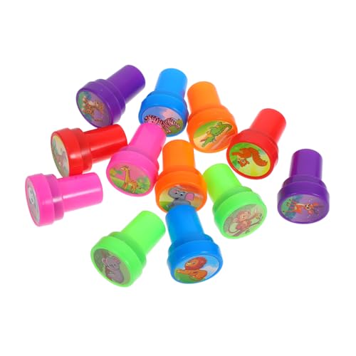 FUNNETOYU 12 Stück Teiliges Stempelset Cartoon Tiere Selbstfärbend Waschbar Kreatives Scrapbooking Basteln Interaktives Lernspielzeug für Jungen Mädchen Klassenzimmer Geburtstagsfeier FUNNETOYU 12 Stück Teiliges Stempelset Cartoon Tiere Selbstfärbend Waschbar Kreatives Scrapbooking Basteln Interaktives Lernspielzeug für Jungen Mädchen Klassenzimmer Geburtstagsfeier von FUNNETOYU