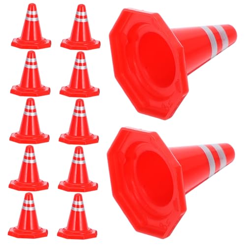 FUNNETOYU 12 Stück Teiliges Verkehrszeichen spielset aus Kunststoff Straßenkegel und DIY Straßensperren Realistische Verkehrszeichen für Sandtisch und Verkehrserziehung Geeignet für FUNNETOYU 12 Stück Teiliges Verkehrszeichen spielset aus Kunststoff Straßenkegel und DIY Straßensperren Realistische Verkehrszeichen für Sandtisch und Verkehrserziehung Geeignet für von FUNNETOYU