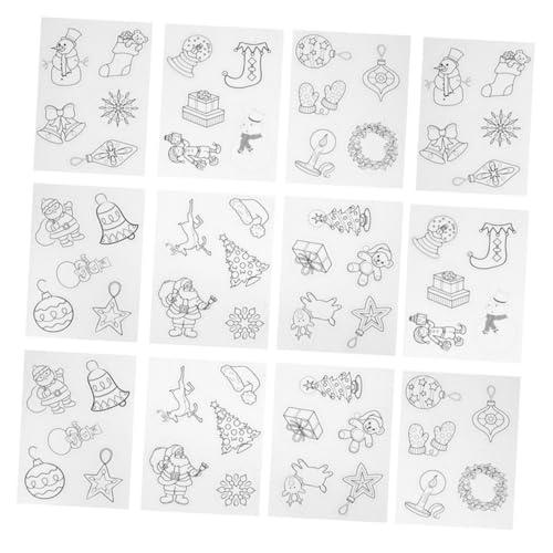 FUNNETOYU 12 Stück Teiliges Weihnachts Schrumpffolien mit Motiven Hitzeempfindliche Schrumpffolien für Kreative DIY Dekorationen Bastelmaterial für Weihnachtsanhänger FUNNETOYU 12 Stück Teiliges Weihnachts Schrumpffolien mit Motiven Hitzeempfindliche Schrumpffolien für Kreative DIY Dekorationen Bastelmaterial für Weihnachtsanhänger von FUNNETOYU
