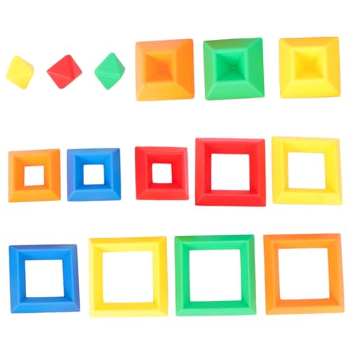 FUNNETOYU 15 Stück Teiliges Pyramidenspielzeug aus Robustem Bunte Bausteine zum Stapeln für Kreative Ab Jahren Langlebiges Glattes Material für Sicheres Pädagogisches Zufällige Farbe FUNNETOYU 15 Stück Teiliges Pyramidenspielzeug aus Robustem Bunte Bausteine zum Stapeln für Kreative Ab Jahren Langlebiges Glattes Material für Sicheres Pädagogisches Zufällige Farbe von FUNNETOYU