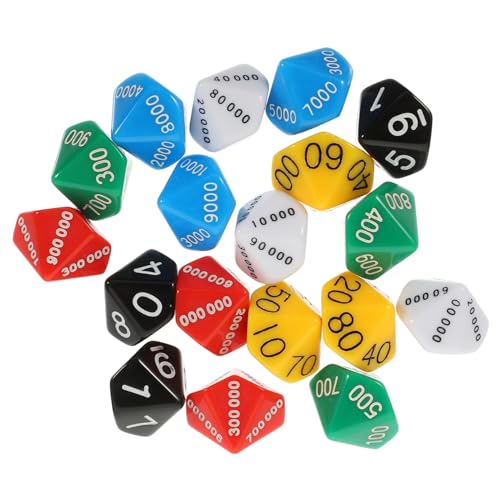 FUNNETOYU 18stücke Teiliges Bunte Würfel Polyedrische Zahlenwürfel Für Spiele Und Partys Zubehör Für Zuhause Bar Und Brettspiele FUNNETOYU 18stücke Teiliges Bunte Würfel Polyedrische Zahlenwürfel Für Spiele Und Partys Zubehör Für Zuhause Bar Und Brettspiele von FUNNETOYU