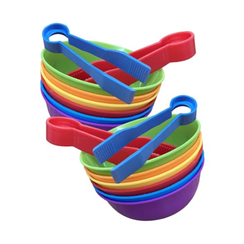 FUNNETOYU 2 Sätze Farbige Sortierschalen mit Clips Pädagogisches Lernspielzeug für Kleinkinder Fördert Zählen Farbzuordnung und Mathematische Fähigkeiten Praktisch für Unterwegs FUNNETOYU 2 Sätze Farbige Sortierschalen mit Clips Pädagogisches Lernspielzeug für Kleinkinder Fördert Zählen Farbzuordnung und Mathematische Fähigkeiten Praktisch für Unterwegs von FUNNETOYU