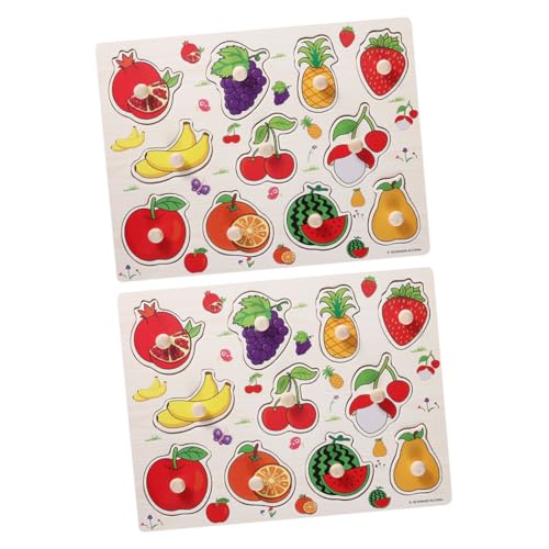 FUNNETOYU 2 Sätze Früchte Puzzle Lernspielzeug für Kleinkinder Pädagogisches Jigsaw Puzzle zum Fördern von Denkvermögen Beobachtung und Ausdauer Sicheres Material Geschenkidee FUNNETOYU 2 Sätze Früchte Puzzle Lernspielzeug für Kleinkinder Pädagogisches Jigsaw Puzzle zum Fördern von Denkvermögen Beobachtung und Ausdauer Sicheres Material Geschenkidee von FUNNETOYU