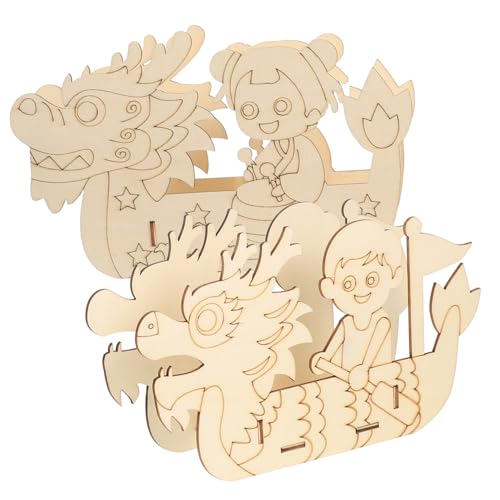 FUNNETOYU 2 Sätze Holzpuzzle Boot Modellbausatz für DIY Lernspielzeug zum Zusammenbauen Schwimmfähiges Kreativspielzeug für Kleinkinder Fördert Vorstellungskraft und Feinmotorik FUNNETOYU 2 Sätze Holzpuzzle Boot Modellbausatz für DIY Lernspielzeug zum Zusammenbauen Schwimmfähiges Kreativspielzeug für Kleinkinder Fördert Vorstellungskraft und Feinmotorik von FUNNETOYU