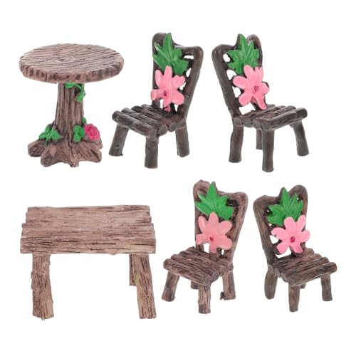 FUNNETOYU 2 Sätze Miniatur Gartenmöbel Set Resin Tisch Stühle Mikro Landschaft Puppenhaus Zubehör für Outdoor Deko Vielseitig Nutzbar Pflegeleicht Geschenkidee FUNNETOYU 2 Sätze Miniatur Gartenmöbel Set Resin Tisch Stühle Mikro Landschaft Puppenhaus Zubehör für Outdoor Deko Vielseitig Nutzbar Pflegeleicht Geschenkidee von FUNNETOYU