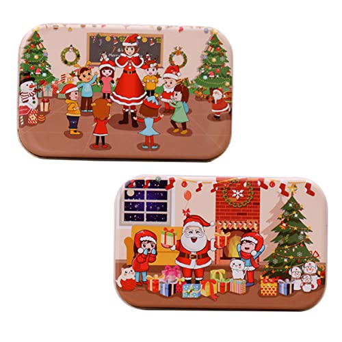 FUNNETOYU 2 Sätze Teiliges Weihnachts Holzpuzzle Edukatives Jigsaw Toy aus Umweltfreundlichem Holz Fördert Kreativität und Lernfähigkeit für Bunte Xmas DIY Puzzle mit Kamin und Klassenzimmer FUNNETOYU 2 Sätze Teiliges Weihnachts Holzpuzzle Edukatives Jigsaw Toy aus Umweltfreundlichem Holz Fördert Kreativität und Lernfähigkeit für Bunte Xmas DIY Puzzle mit Kamin und Klassenzimmer von FUNNETOYU