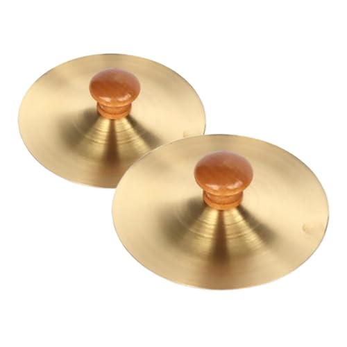 FUNNETOYU 2 Stück Fingerzimbeln mit Holzgriffen Robustes Percussion Instrument für Musiktraining und Tanz Klare Klangqualität für Bühnenauftritte Tanzpartys und Musikalische Früherziehung FUNNETOYU 2 Stück Fingerzimbeln mit Holzgriffen Robustes Percussion Instrument für Musiktraining und Tanz Klare Klangqualität für Bühnenauftritte Tanzpartys und Musikalische Früherziehung von FUNNETOYU