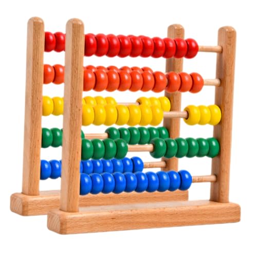 FUNNETOYU 2 Stück Holz Abacus Teiliges mit Bunten Perlen Zählrahmen für Pädagogisches Rechenwerkzeug zur Gehirnentwicklung Mentale Arithmetik Lernspielzeug für Vorschule und Grundschule FUNNETOYU 2 Stück Holz Abacus Teiliges mit Bunten Perlen Zählrahmen für Pädagogisches Rechenwerkzeug zur Gehirnentwicklung Mentale Arithmetik Lernspielzeug für Vorschule und Grundschule von FUNNETOYU