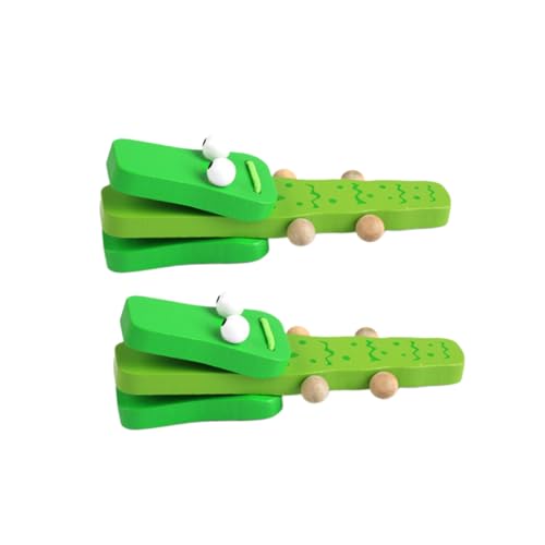 FUNNETOYU 2 Stück Holz Klangspielzeug Castanets mit Langem Griff Leichte Langlebige Percussion Instrumente für Musikalische Früherziehung Rhythmische Klapper für Kleinkinder Kreatives FUNNETOYU 2 Stück Holz Klangspielzeug Castanets mit Langem Griff Leichte Langlebige Percussion Instrumente für Musikalische Früherziehung Rhythmische Klapper für Kleinkinder Kreatives von FUNNETOYU