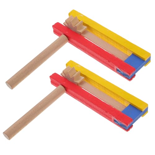 FUNNETOYU 2 Stück Holzklapper mit Langem Griff Pädagogisches Percussion Instrument Ergonomisch für Sichere Holzcastanets Robustes Klangspiel für Kindergarten und Kinderparty FUNNETOYU 2 Stück Holzklapper mit Langem Griff Pädagogisches Percussion Instrument Ergonomisch für Sichere Holzcastanets Robustes Klangspiel für Kindergarten und Kinderparty von FUNNETOYU