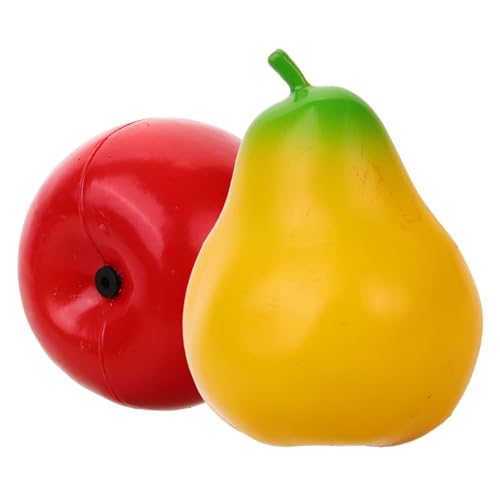 FUNNETOYU 2 Stück Maracas Früchte Shaker Musikinstrumente für Kleinkinder Handliche Sand Shaker Spielzeuge in Apfel und Birnenform Fördert Feinmotorik und Musikalische Wahrnehmung im FUNNETOYU 2 Stück Maracas Früchte Shaker Musikinstrumente für Kleinkinder Handliche Sand Shaker Spielzeuge in Apfel und Birnenform Fördert Feinmotorik und Musikalische Wahrnehmung im von FUNNETOYU