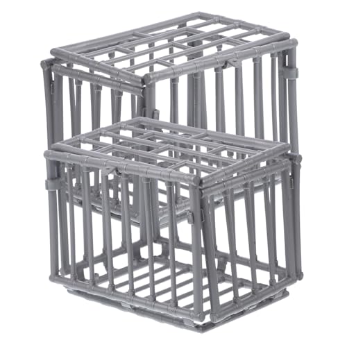 FUNNETOYU 2 Stück Miniatur Kunststoffkäfig Kleine DIY Modellkäfige für Puppenhaus Dekoration Detailreiche Miniature Cage für Wohn Schlafzimmer Zubehör Vielseitig Einsetzbar Sichere FUNNETOYU 2 Stück Miniatur Kunststoffkäfig Kleine DIY Modellkäfige für Puppenhaus Dekoration Detailreiche Miniature Cage für Wohn Schlafzimmer Zubehör Vielseitig Einsetzbar Sichere von FUNNETOYU