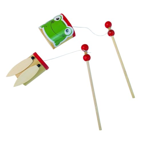 FUNNETOYU 2 Stück Teiliges Bambus klangspielzeug mit Frosch Zikadenton Pädagogisches Lernspielzeug für Hörwahrnehmung und Feinmotorik für Kindergarten und Outdoor spaß FUNNETOYU 2 Stück Teiliges Bambus klangspielzeug mit Frosch Zikadenton Pädagogisches Lernspielzeug für Hörwahrnehmung und Feinmotorik für Kindergarten und Outdoor spaß von FUNNETOYU