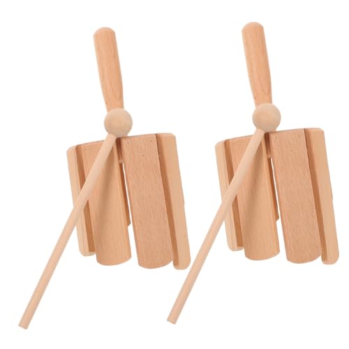 FUNNETOYU 2 Stück Teiliges Orff Holzinstrument Rhythmusspielzeug mit Schlägel für Natürliches Klangholz Sicherer Lernspielzeug Kreativität Koordination und Musikalischer Frühbildung FUNNETOYU 2 Stück Teiliges Orff Holzinstrument Rhythmusspielzeug mit Schlägel für Natürliches Klangholz Sicherer Lernspielzeug Kreativität Koordination und Musikalischer Frühbildung von FUNNETOYU