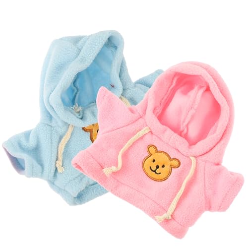 FUNNETOYU 2 Stück Teiliges Puppenbekleidungs Bärenkostüm mit Sweatshirts für Plüschbären Süße Puppenkleidung für Mädchen Austauschbare Kuscheltier Outfits für Feiertage FUNNETOYU 2 Stück Teiliges Puppenbekleidungs Bärenkostüm mit Sweatshirts für Plüschbären Süße Puppenkleidung für Mädchen Austauschbare Kuscheltier Outfits für Feiertage von FUNNETOYU