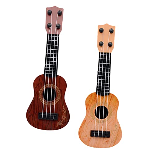 FUNNETOYU 2 Stück Teiliges Ukulele für Farblich Sortiert in Gelb und Braun Kindgerechtes Musikinstrument Lernspielzeug Geburtstags Perfektes Pädagogisches zur FUNNETOYU 2 Stück Teiliges Ukulele für Farblich Sortiert in Gelb und Braun Kindgerechtes Musikinstrument Lernspielzeug Geburtstags Perfektes Pädagogisches zur von FUNNETOYU