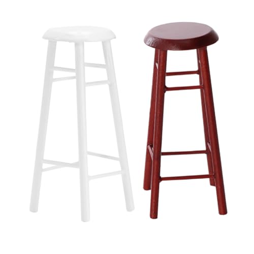 FUNNETOYU 2 Stücke Miniatur Holz Hochstuhl Farben DIY Puppenhaus Möbel Zubehör Kleine Barhocker für Puppenküche Wohnzimmer und Miniaturszenen Natürliche Holzoptik für Sammler FUNNETOYU 2 Stücke Miniatur Holz Hochstuhl Farben DIY Puppenhaus Möbel Zubehör Kleine Barhocker für Puppenküche Wohnzimmer und Miniaturszenen Natürliche Holzoptik für Sammler von FUNNETOYU